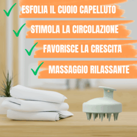 spazzola massaggio cuoio capelluto: pulizia profonda e rivitalizzante