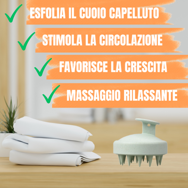 spazzola massaggio cuoio capelluto: pulizia profonda e rivitalizzante